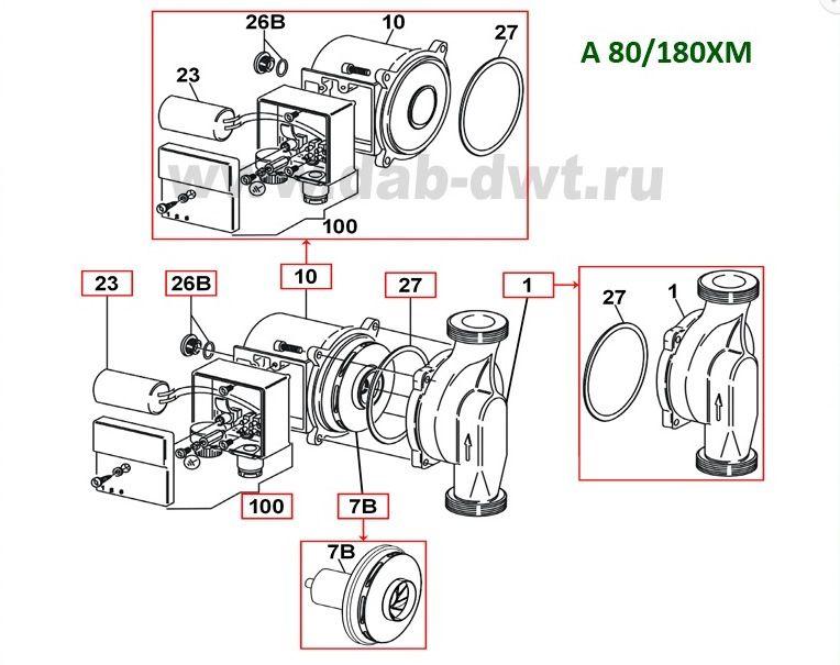 Циркуляционный насос DAB BPH 150/340.65T - фото 9 - id-p515550253