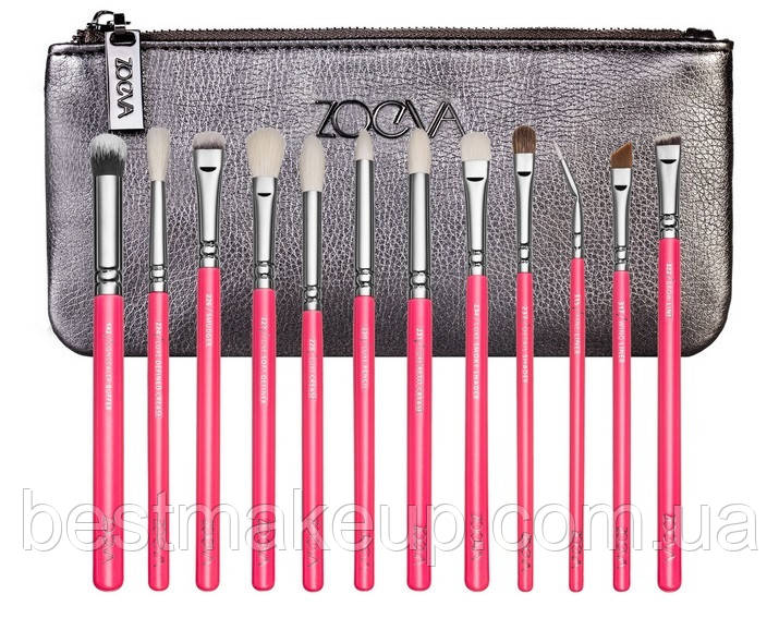 Набір пензлів PINK ELEMENTS Complete Eye Set від ZOEVA