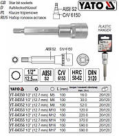 Головка торцевая вставка SPLINE 1/2" M17х100 мм Польша YATO YT-04357