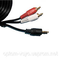 Аудіокабель Mini Jack — 2RCA (1,5 метра)