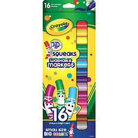 Маркери Crayola PIP-Squeaks Washable, 16 кольорів, Крайола