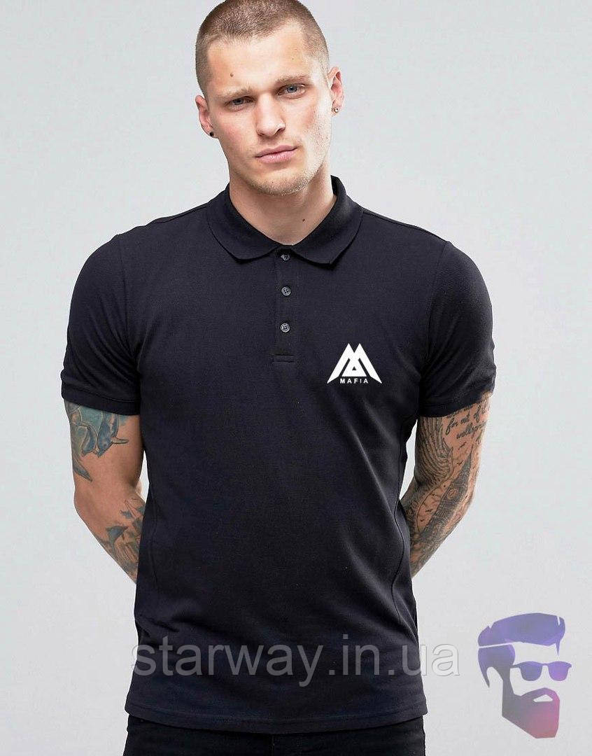 Футболка поло | теніска black star mafia logo