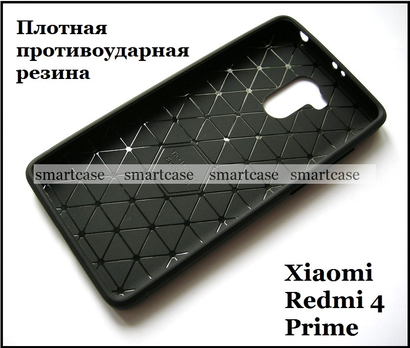 Черный TPU чехол для Xiaomi Redmi 4 Prime бампер накладка эластичный - фото 2 - id-p535176122