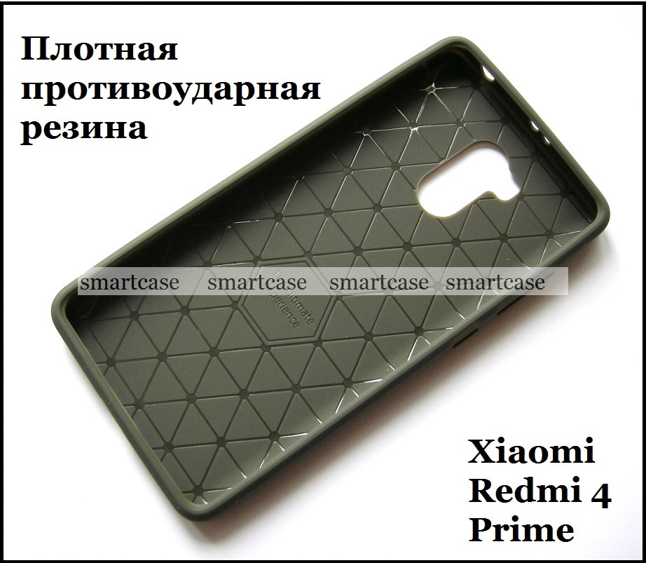 Серый TPU чехол для Xiaomi Redmi 4 Prime бампер накладка эластичный - фото 2 - id-p535181124