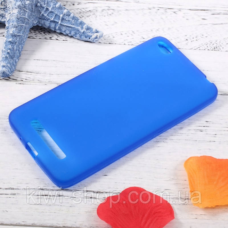 Синій чохол бампер для Xiaomi redmi 4a — матовий tpu