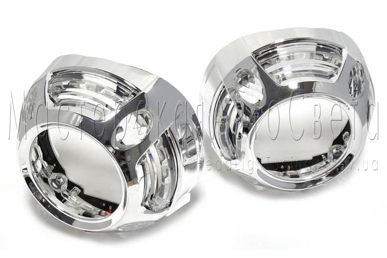 Маска Panamera для біксенонових лінз з LED CREE-підсвіткою ДХО