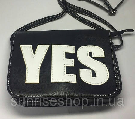 Клатч "Yes" чорний, фото 2