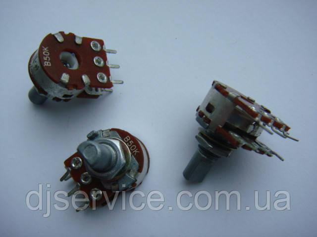 Потенціометр RK16 b50k 15mm MID для пультів