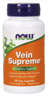 Здорові вени, Now Foods, Vein Supreme 90 vcaps, фото 1