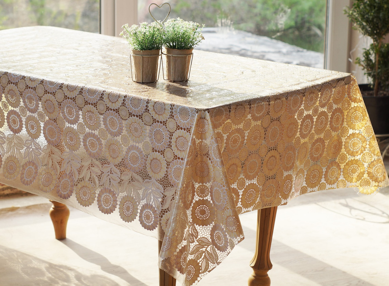 Скатертина цератова мереживна Ажур Лейс Сонечко