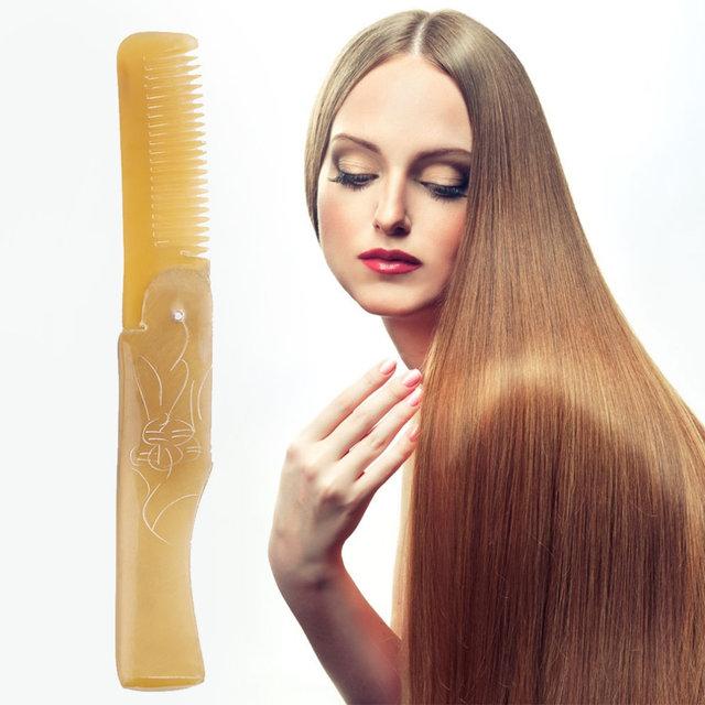Гребінець з кістки натуральна для волосся, складана, фото 1