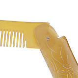 Гребінець з кістки натуральна для волосся, складана, фото 8