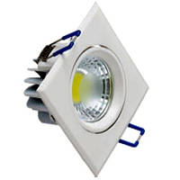 Светодиодный светильник Horoz (HL679L) 5W 2700K квадратный белый поворотный Код.57660
