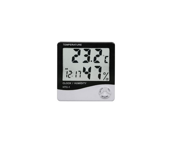 Цифровой термометр часы гигрометр LCD 3 в 1 HTC-1 - фото 4 - id-p35986487