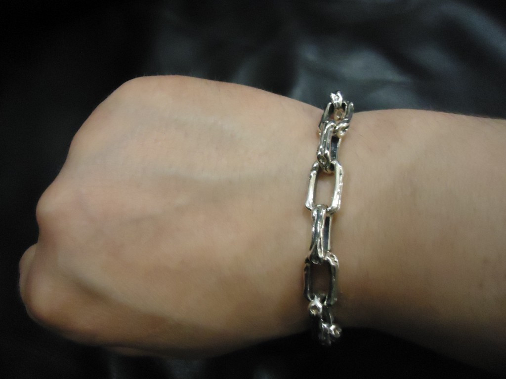 Мужской серебряный браслет байкерский Череп с костями 22,5 см 32 грамма - фото 5 - id-p535409899