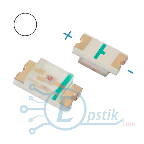 Світлодіод білий, 600-800mcd., 3.0-3.6V., 0603 SMD