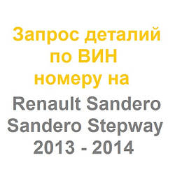 Запчастини Renault Sandero /Stepway 2012 - 2021 Original genium parts