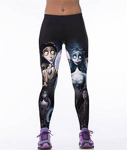 Модні спортивні спідниці для жінок з принтом 3д Труп нареченої чорні