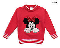 Вязаная кофта Minnie Mouse для девочки. 86-92; 92-98 см