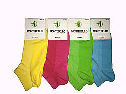 Шкарпетки жіночі, літні "MONTEBELLO" в сітку яскраві.
