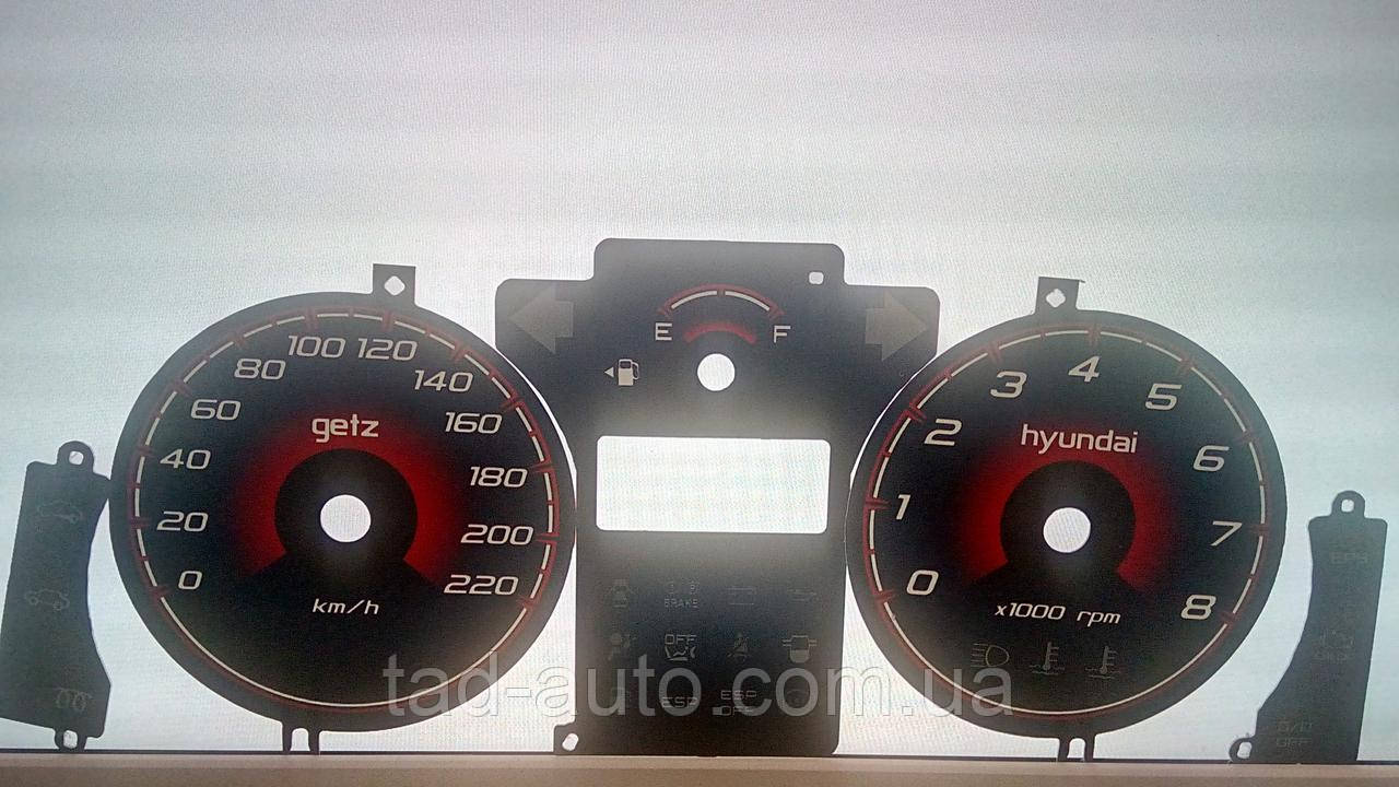 Шкали приладів Hyundai Getz