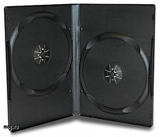 Amarey DVD бокс на 2 диска, 7 мм, черный, ящик 100 шт