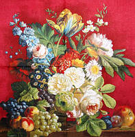 Серветка декупажна Натюрморт із квітами та фруктами 2891
