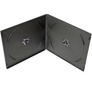 VCD box для 2 CD, 7 мм, глянцевий чорний, упаковка 10 шт, від 5 упаковок