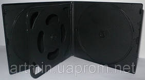 VCD box для 10 CD, 10 мм, матовый черный, от 10 шт