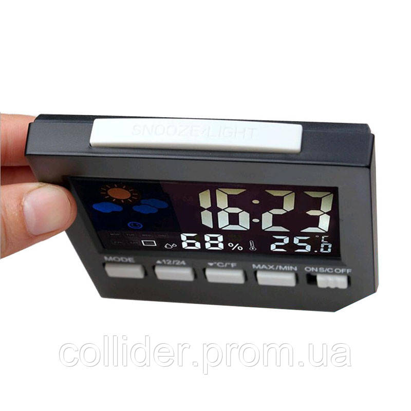 Часы термометр - гигрометр, будильник, календарь - фото 2 - id-p535496792