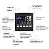 Годинник термометр — гігрометр, будильник, календар, фото 4