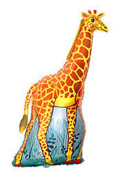 Фольгована куля "Африканський жираф".