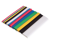 16-00-083BK. Термоусадка 2,5/1,25 мм W-1-H (2х), матова, із пригніченням горіння, чорна, 1м