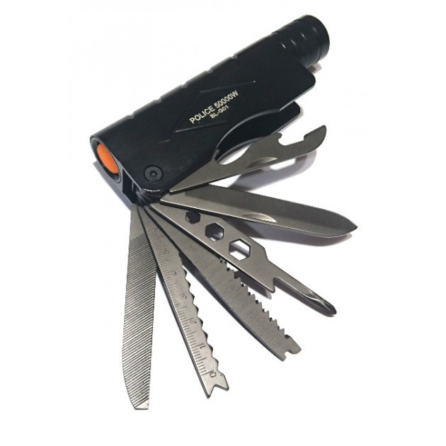 Ліхтарик для кемпінгу multitool 7 в 1 Police BL-G01, фото 1