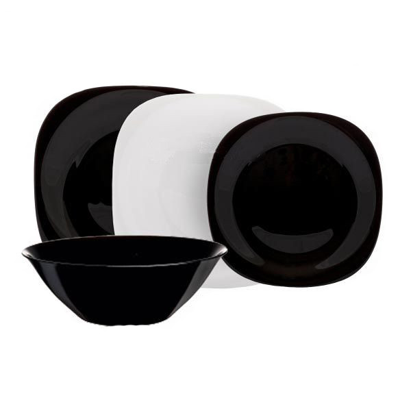 Сервіз столовий Luminarc (Люмінарк) Carine Black & White з 19 предметів (N1491)