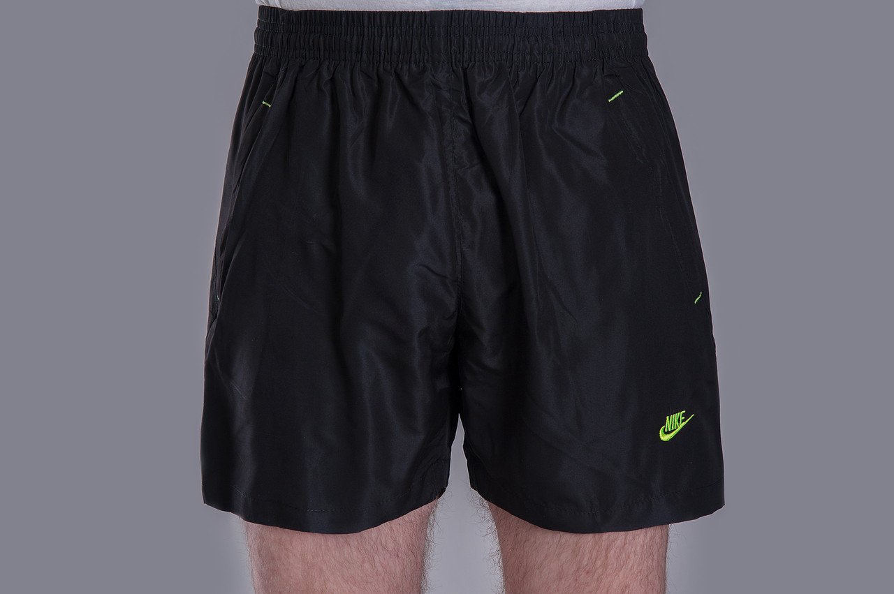 Чоловічі шорти NIKE (плащівка), чорного кольору