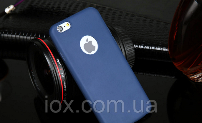 Темно-синій силіконовий чохол для Iphone 6/6s