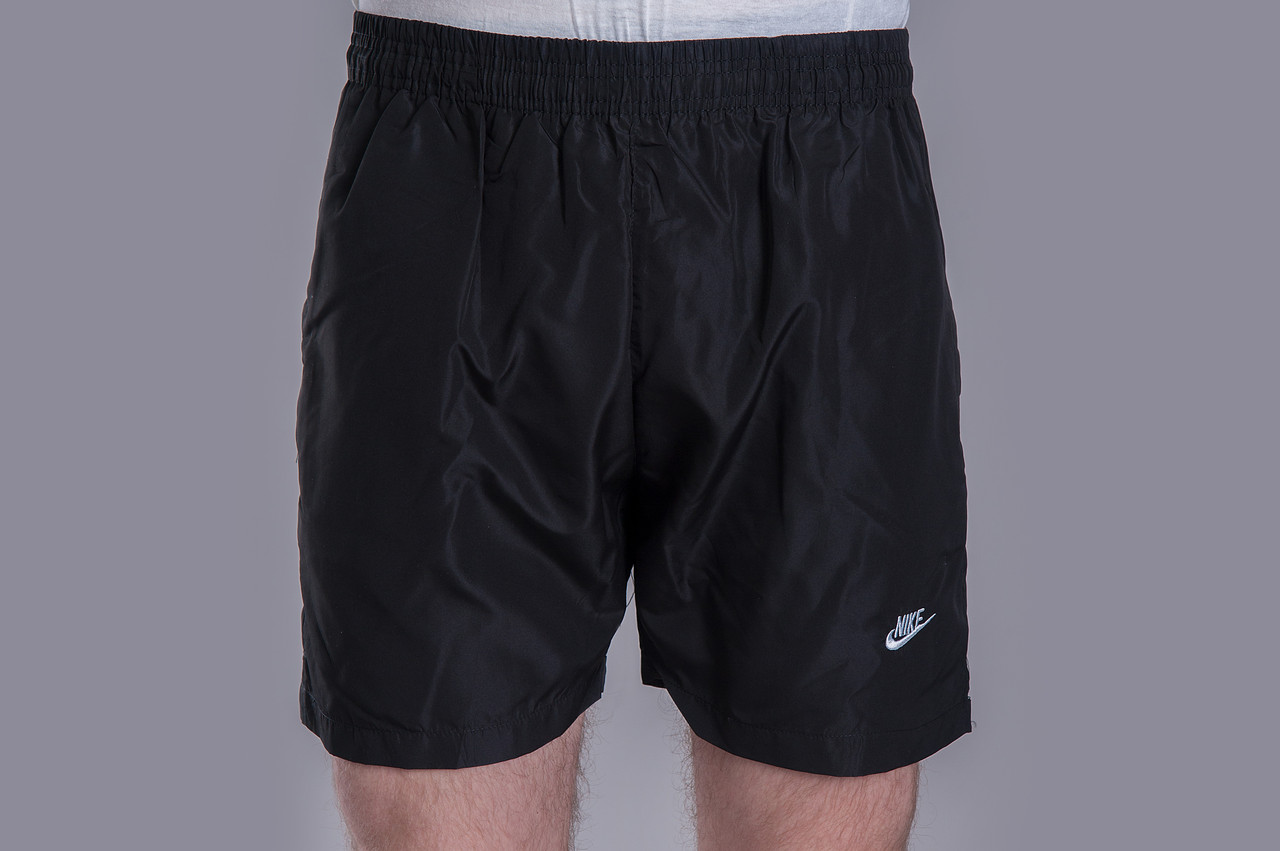 Чоловічі шорти NIKE (плащівка),чорного кольору