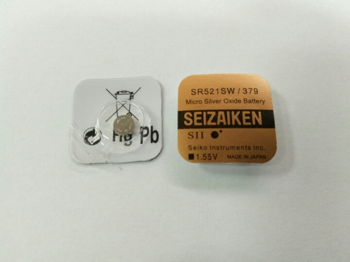 Батарейка годинникова Seizaiken SR521 (AG0, 379), фото 1