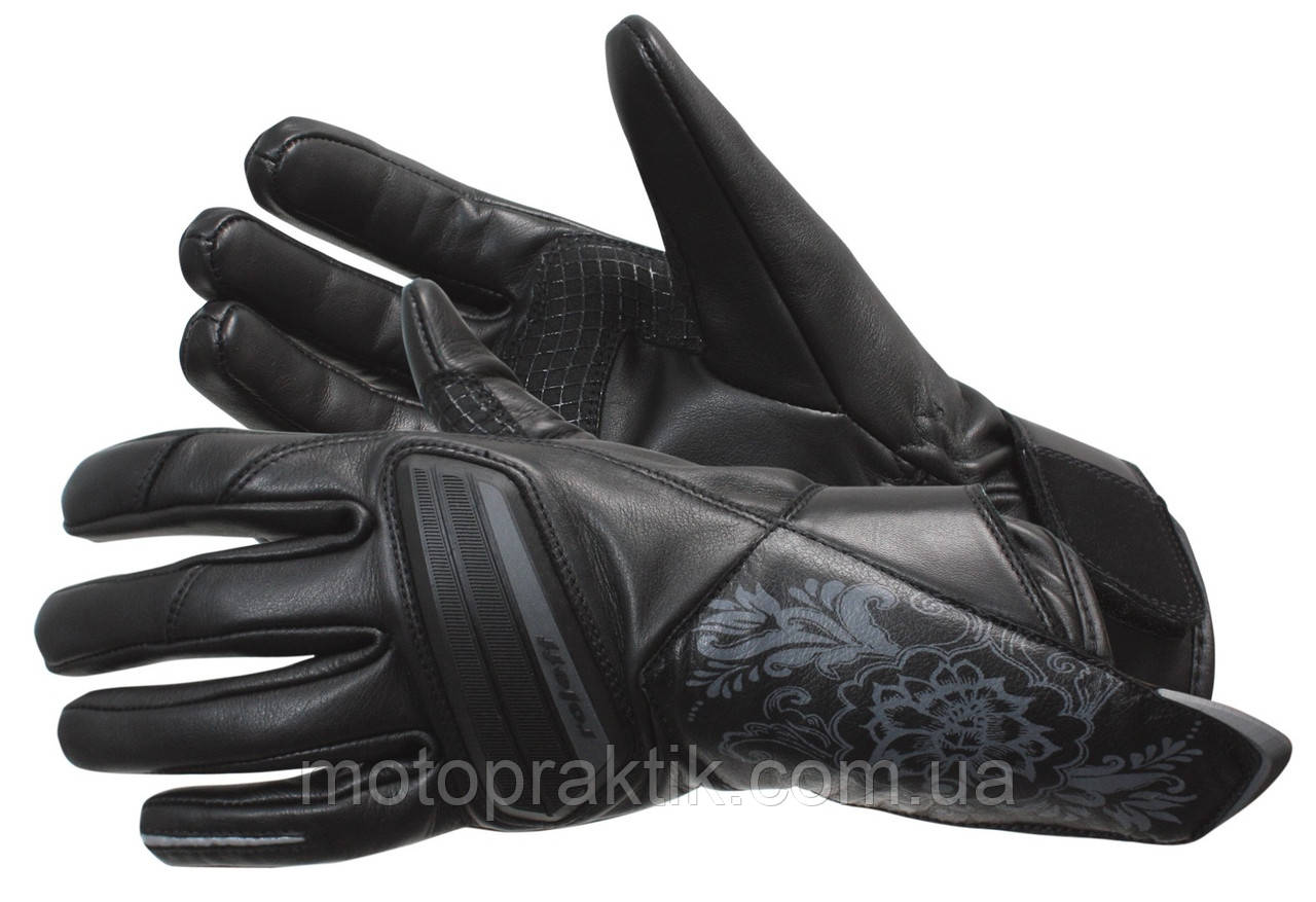 Roleff RO 79 Lady Leather Gloves Black, DXS Мотоперчатки жіночі шкіряні