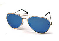 Солнцезащитные очки с голубыми линзами Aviator Ray Ban