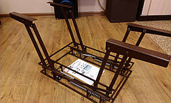 Механізм стіл-трансформер коричневий (газ ліфт, пружна)