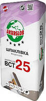 Шпаклівка фасадна фінішна біла ANSERGLOB ВСТ 25, 15 кг