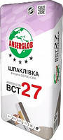 Шпаклівка фасадна фінішна світло-сіра ANSERGLOB ВСТ 27, 20 кг