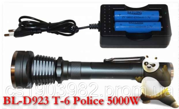 Ліхтар тактичний світлодіодний Bailong BL-D923 Police CREE T6 5000W
