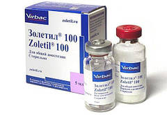 Золетіл-100 5 мл засіб для загальної анестезії кішок і собак.