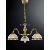 Люстра RECCAGNI ANGELO L 6212/3 бронза/скло