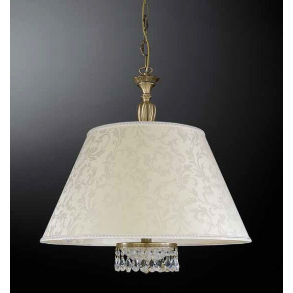 Люстра RECCAGNI ANGELO L 6403/60 бронза/скло/тканина/кришталь