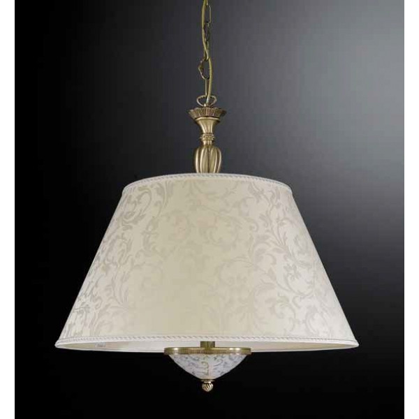 Люстра RECCAGNI ANGELO L 6405/60 бронза/тканина/скло