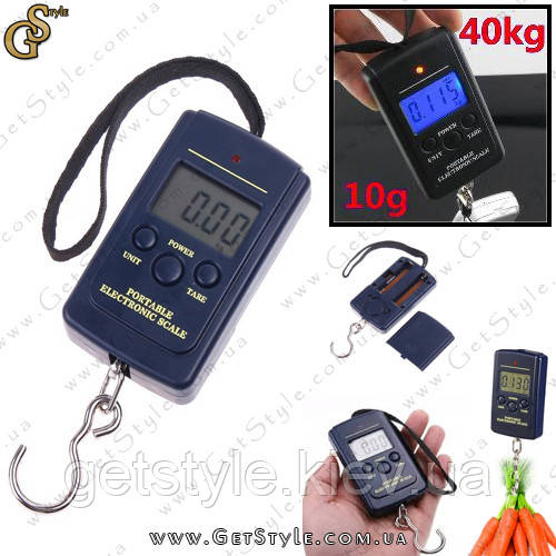 Електронні ваги безмін - "Electronic Scale" - 40 кг х 5/10 г з батареями
